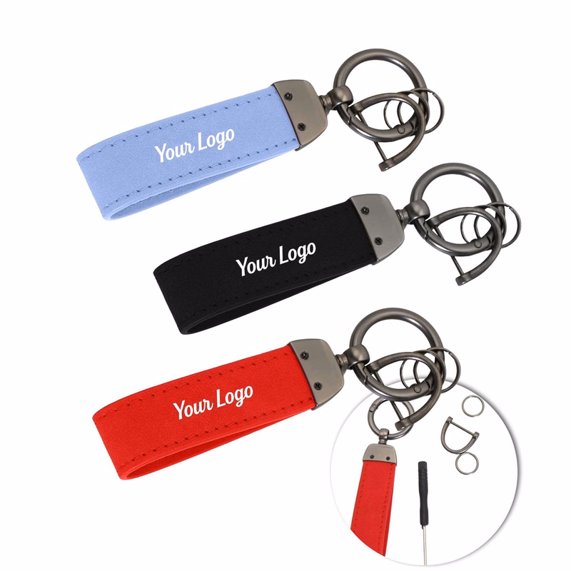 Lightweight Suede Wristlet Keychain