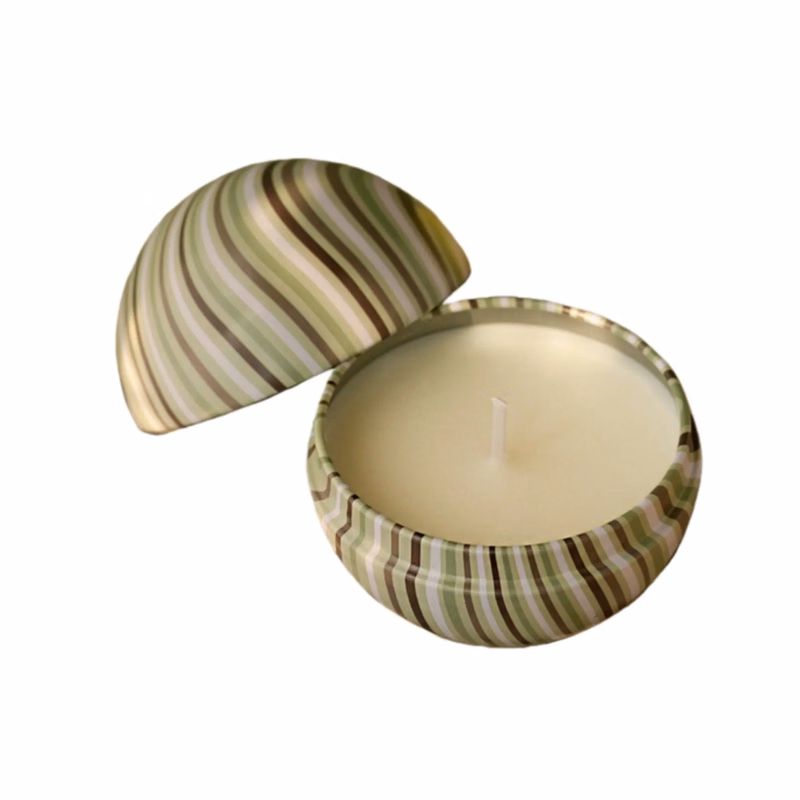 Striped Sphere Scented Candle Aroma Candle