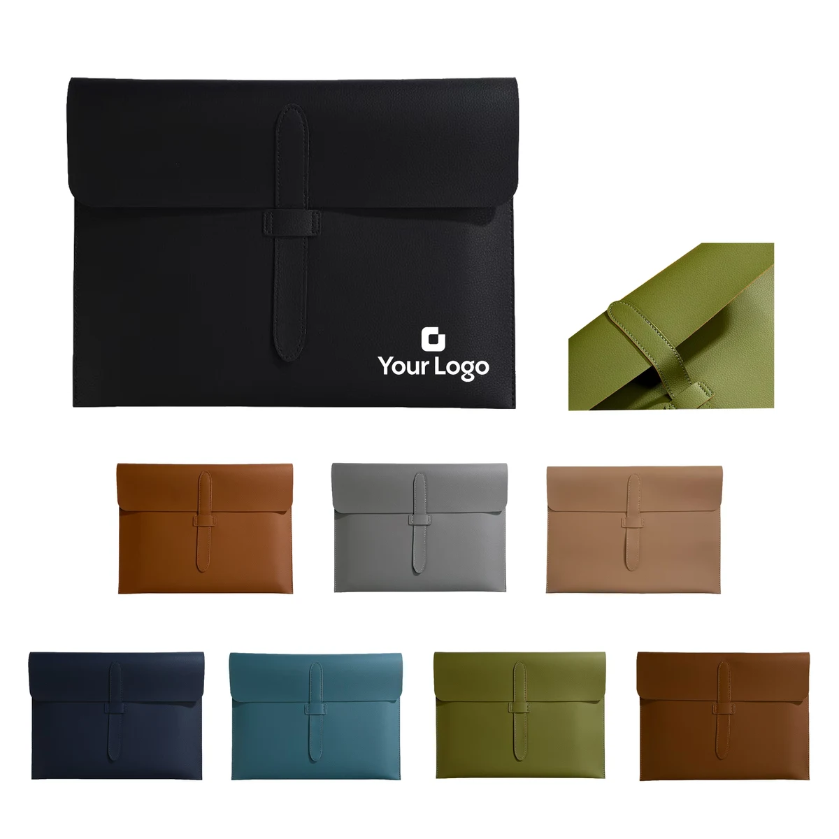 PU Leather A4 Document Organizer Folder 1
