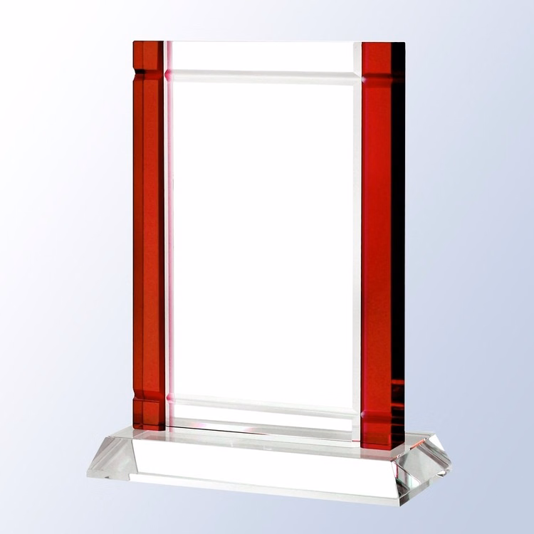 Red Deco Optical Crystal Award