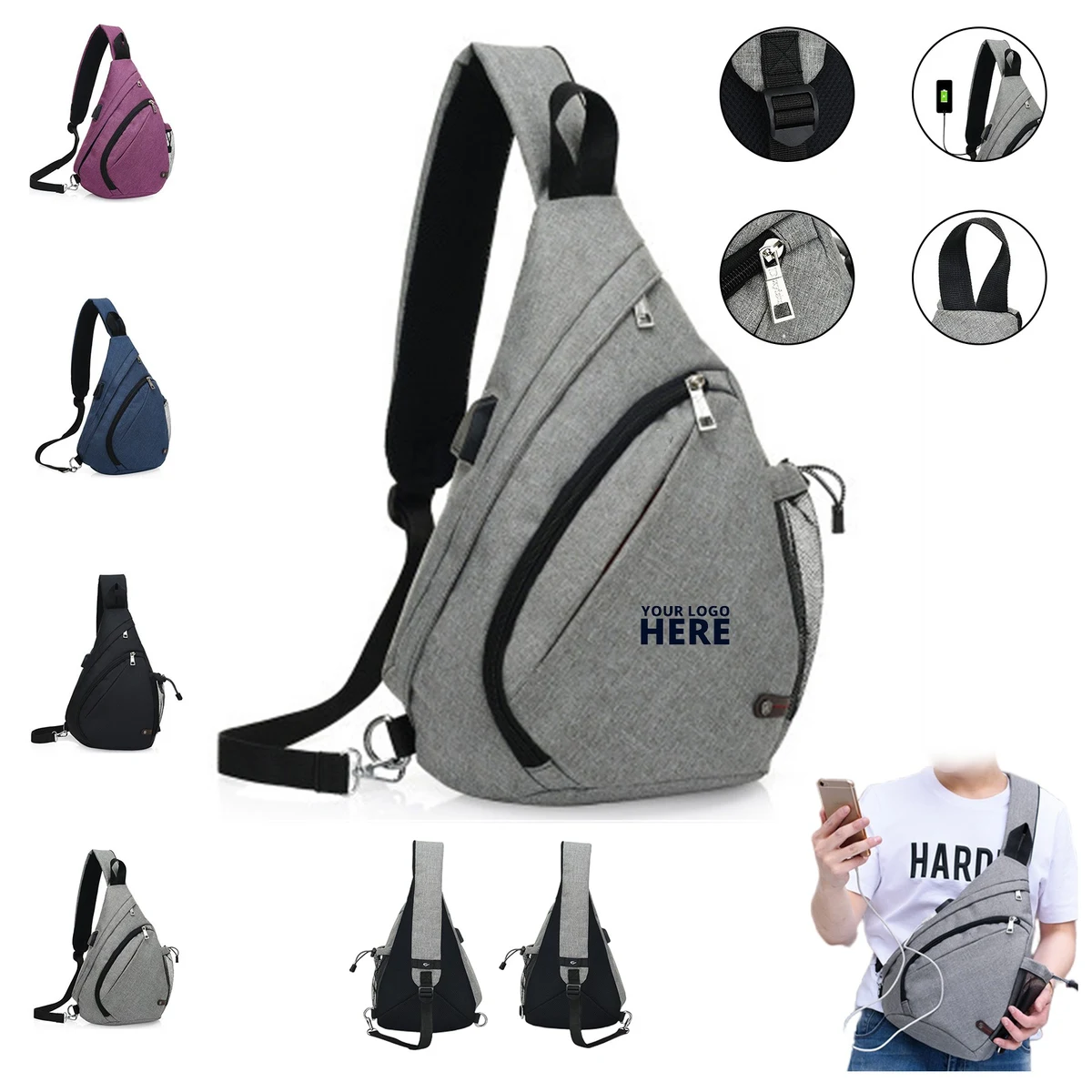 Waterproof Crossbody Backpack 1