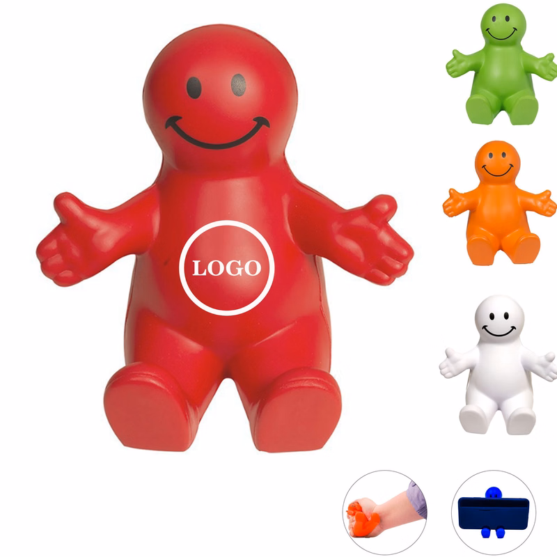 Smiling Stress Reliever with Phone Holder