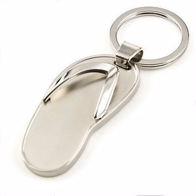 Stainless Steel Flip Flop Key Chain
