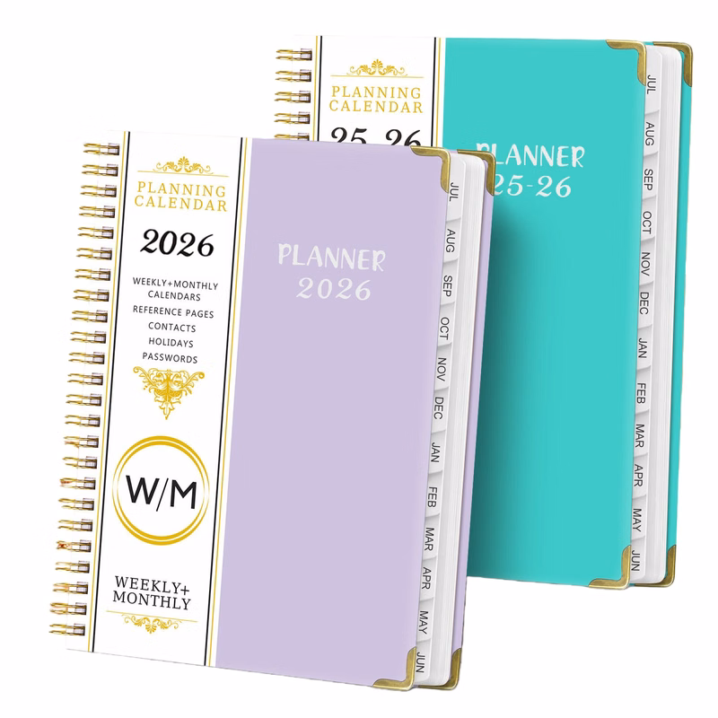 A5 Planner Spiral Notebook For 2026