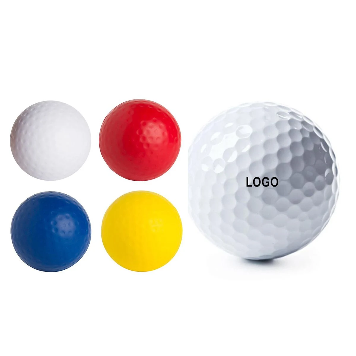 1.7" Customized Rubber Surlyn Golf Ball 1