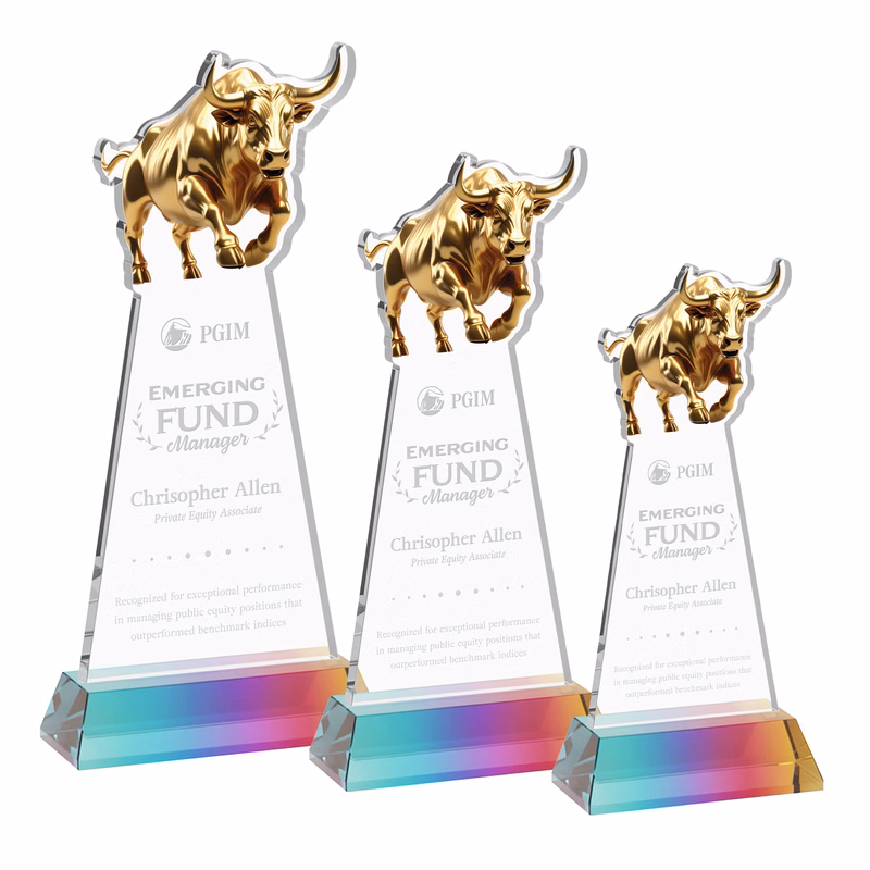 Raging Bull Award on Hartford Base - Prismatic