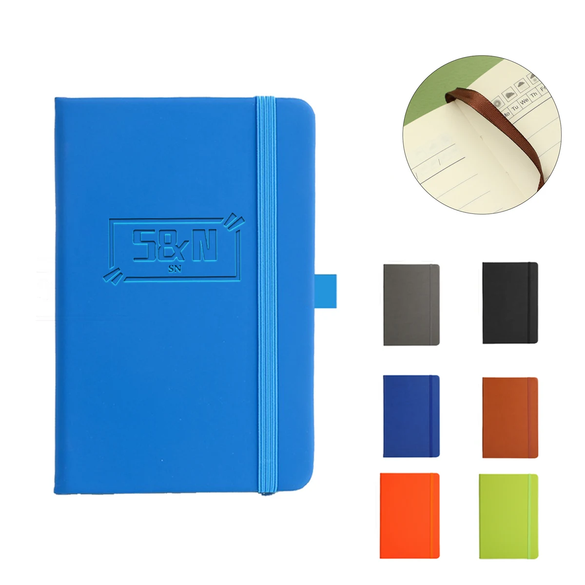 A5 Leather Elastic Band Bound Notebook 1