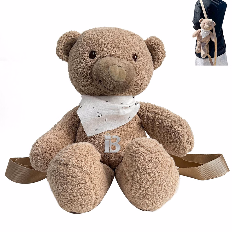 Cotton Cute bear plush doll backpack