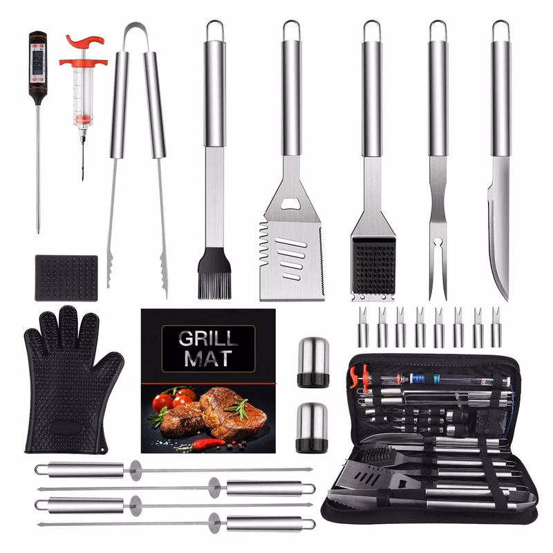 26 Pcs Stainless Steel Grilling