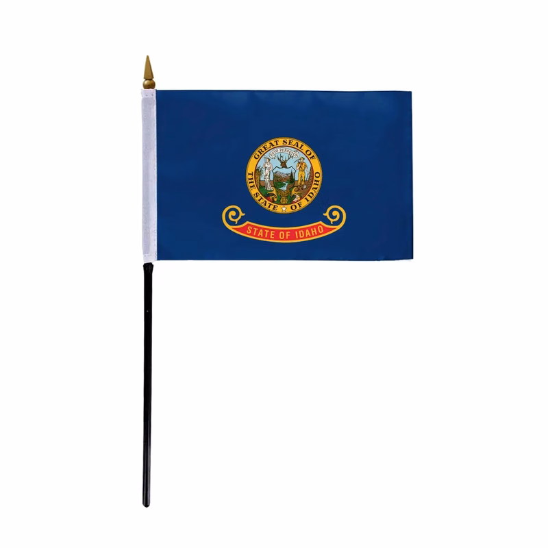 4"x6" & 12"x18'' Idaho ePoly Printed Stick Flags