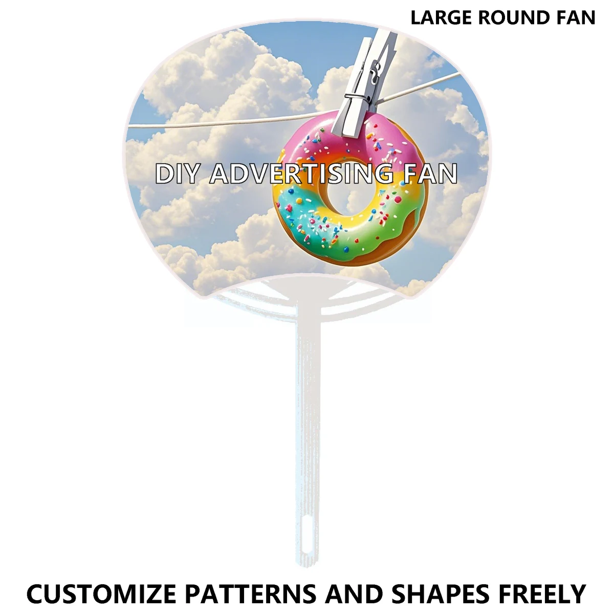 Custom Logo Advertising Hand Fans 1