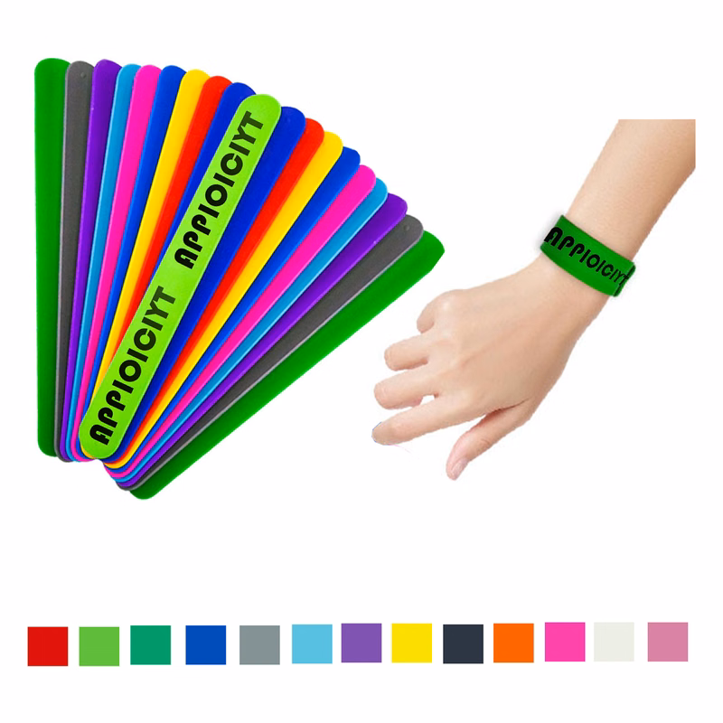 MOQ 50 Silicone Slap Bracelet