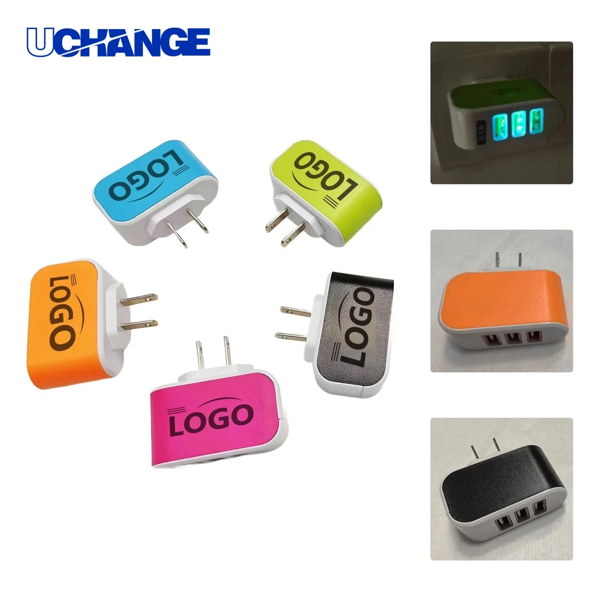 Multi-Function USB Charger Adapter in Candy Colors 1