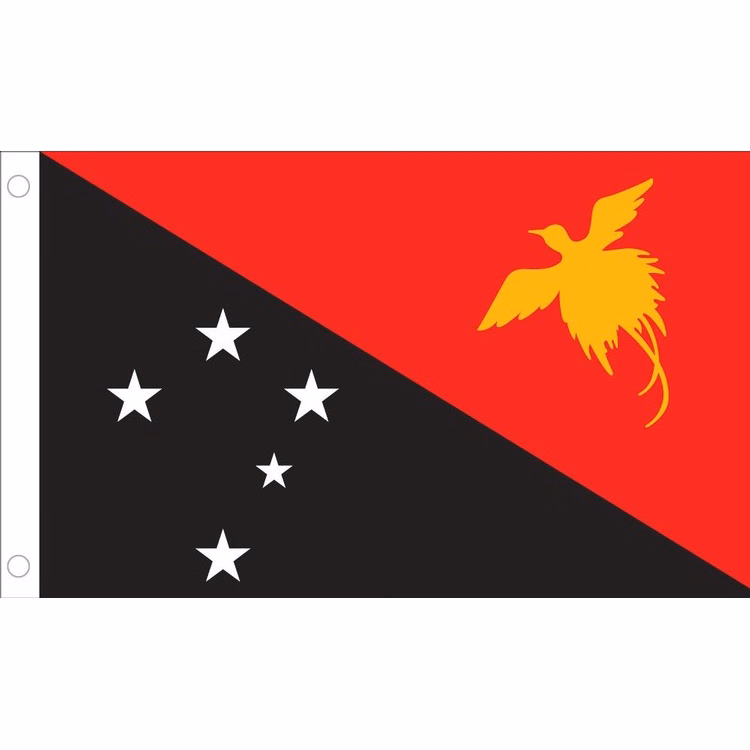 Papua New Guinea Flag - 2' x 3' - Nylon