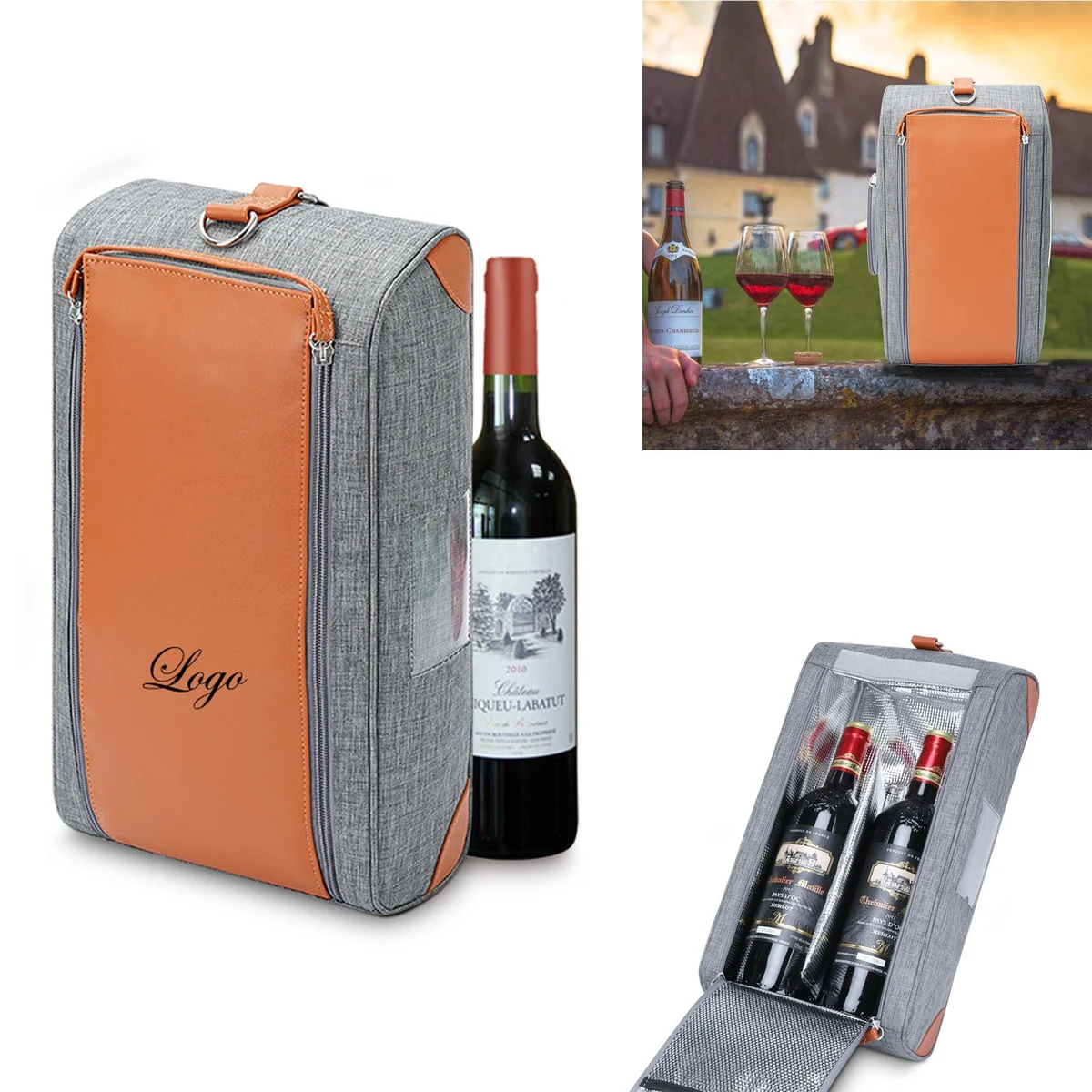 Two Bottle Wine Bag 1