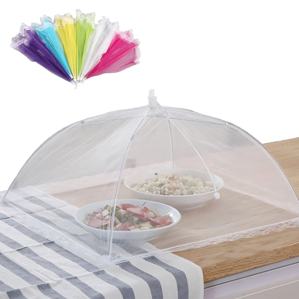 17x17x13" Collapsible Polyester Food Cover 1