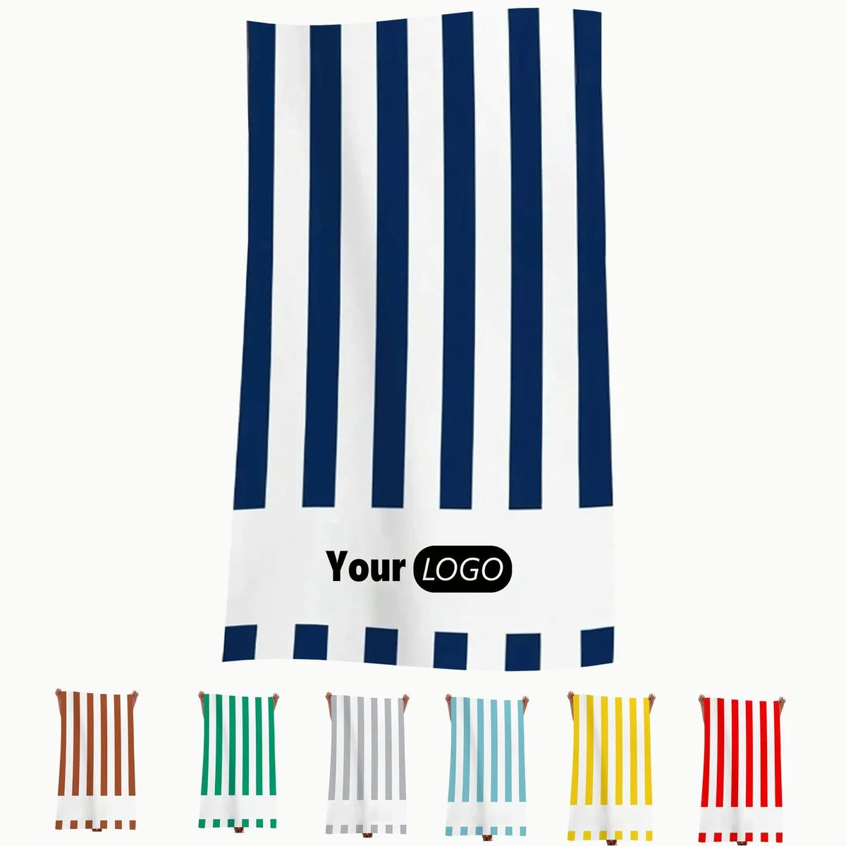Striped Water Absorbent Swimming Towel 1