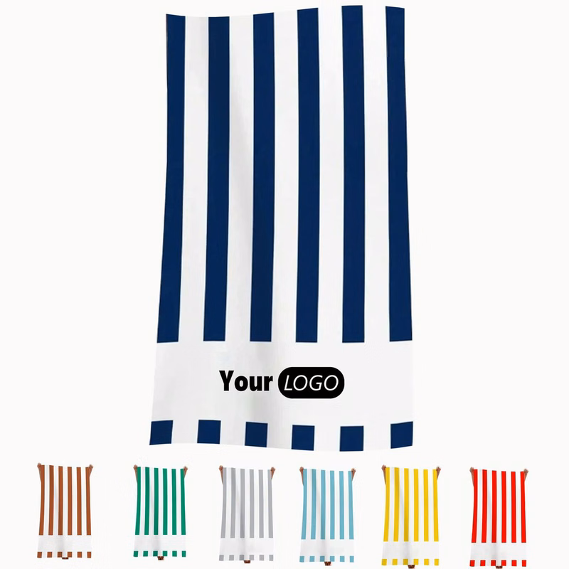 Striped Water Absorbent Swimming Towel