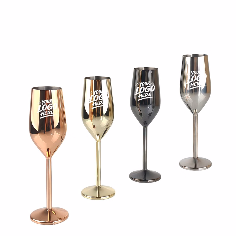 7.44oz Stainless Steel Wine Cup Shatterproof Goblet