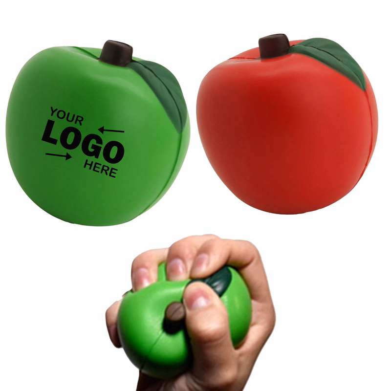 Soft PU Apple-Shaped Stress Relief Squishy Toy