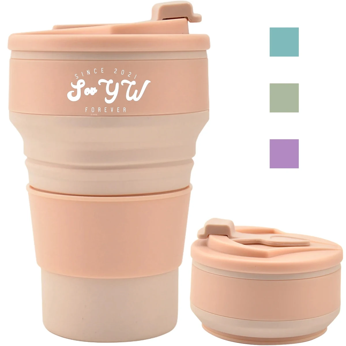 12oz Silicone Easy Collapsible Mug 1
