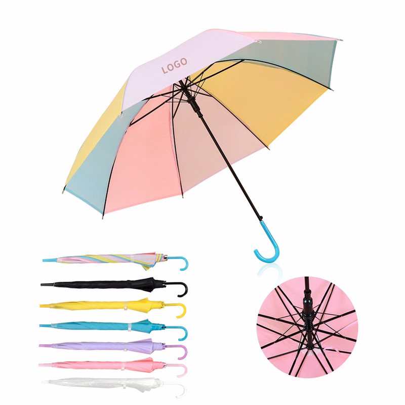 8 Bone Transparent Long-Handled Umbrella