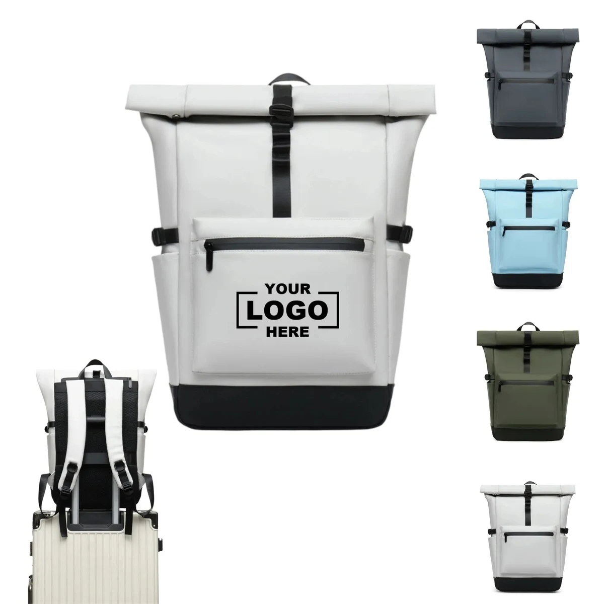 Large Capacity Flap Double Shoulder Travel Backpack 1