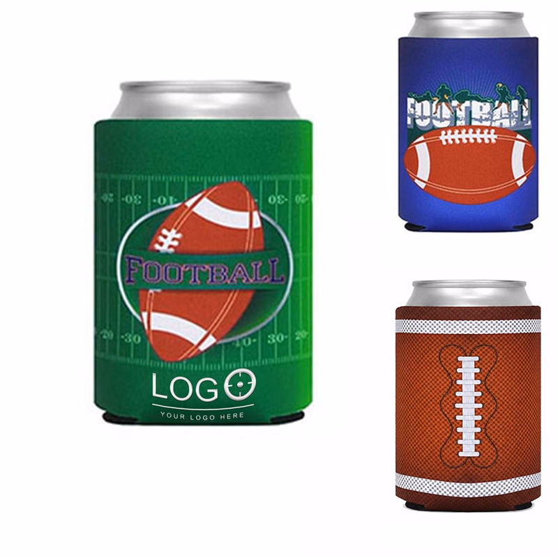 Custom Neoprene Football Can Cooler Sleeve