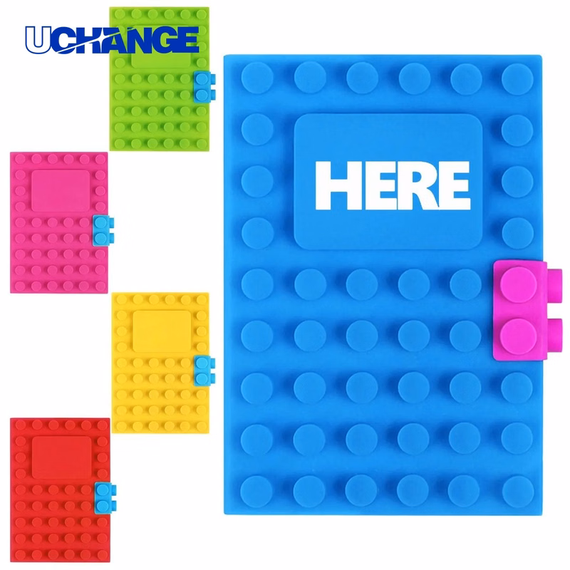 Fun Building Block Silicone Notebook Journal