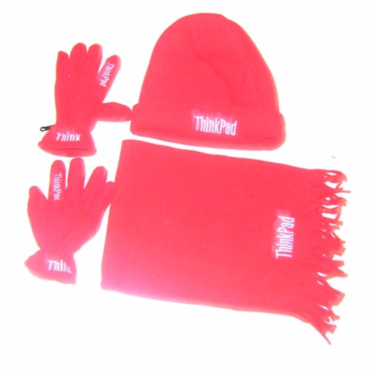 3 Piece Polar Fleece Hat Scarf & Glove Warm Set