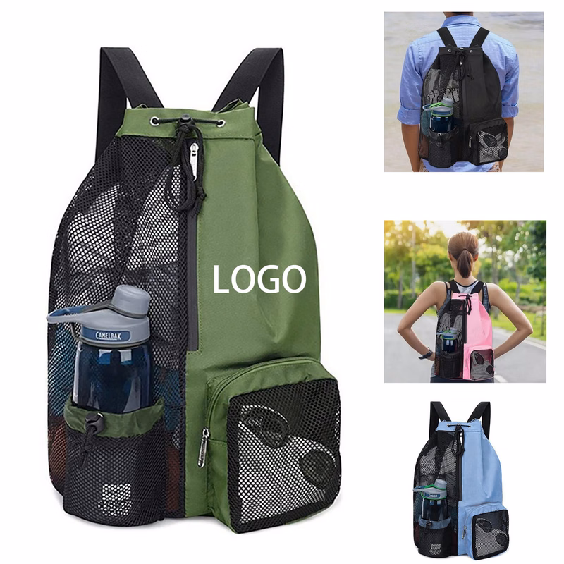 Drawstring Ventilator Mesh Equipment Bag
