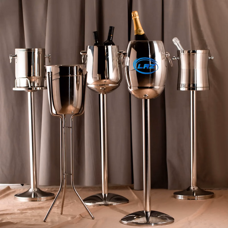 24"H Wine Bucket Stand w/ 1-Bucket Capacity