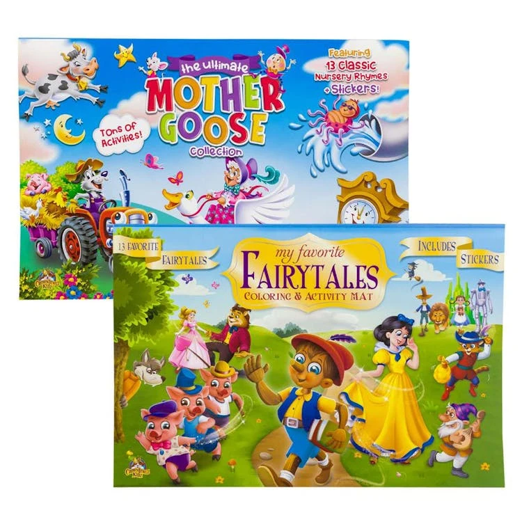 Coloring and Activity Mats: Mother Goose and Fairy Tales - Two Titles 1