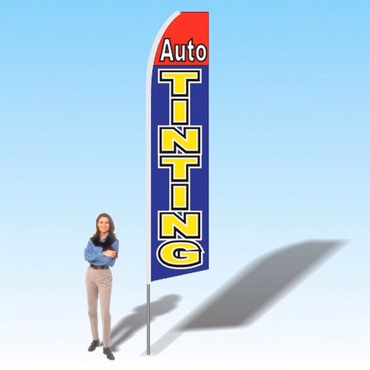 15FT Auto Tinting Advertising Banner Flag