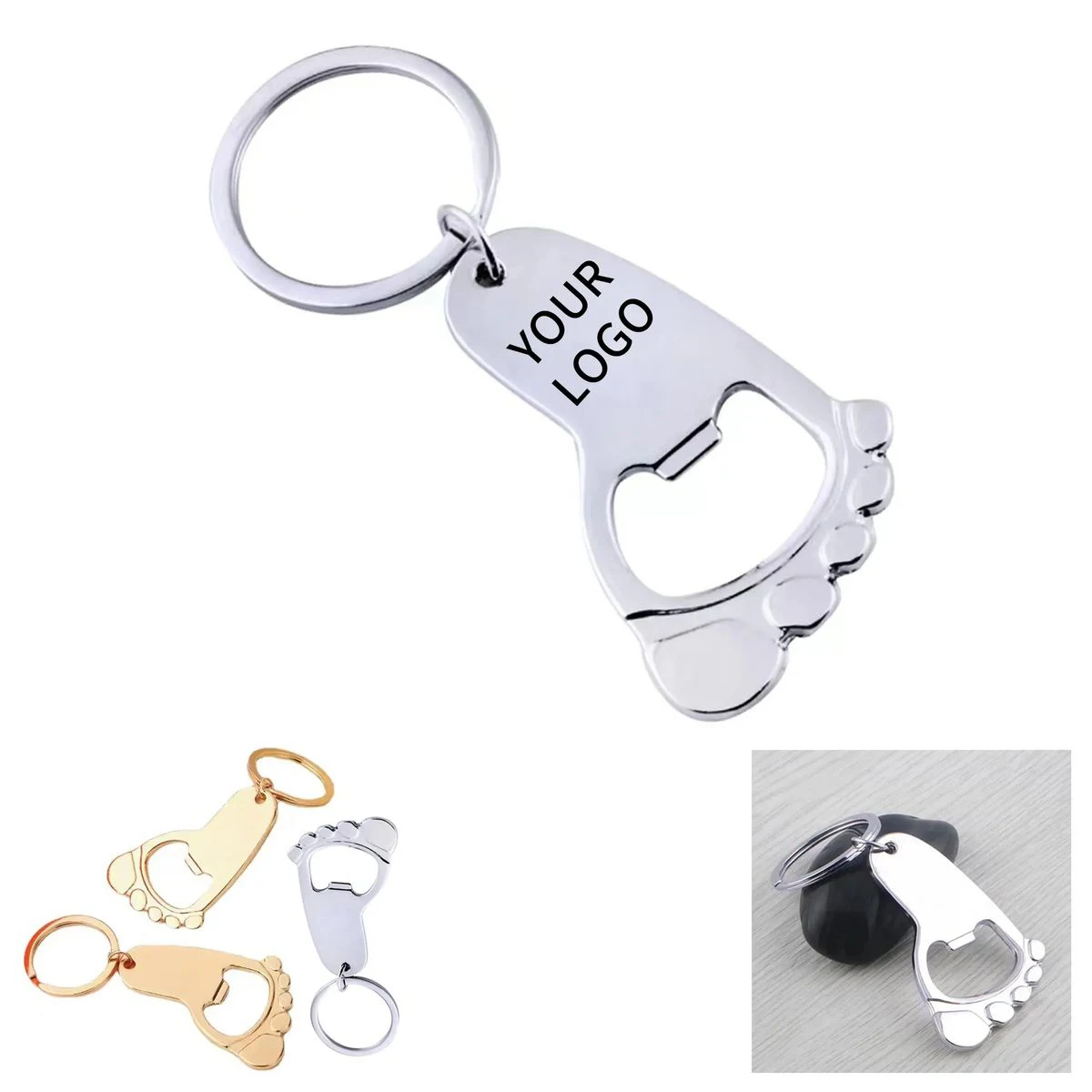 Zinc Alloy Lightweight Keychain Opener 1