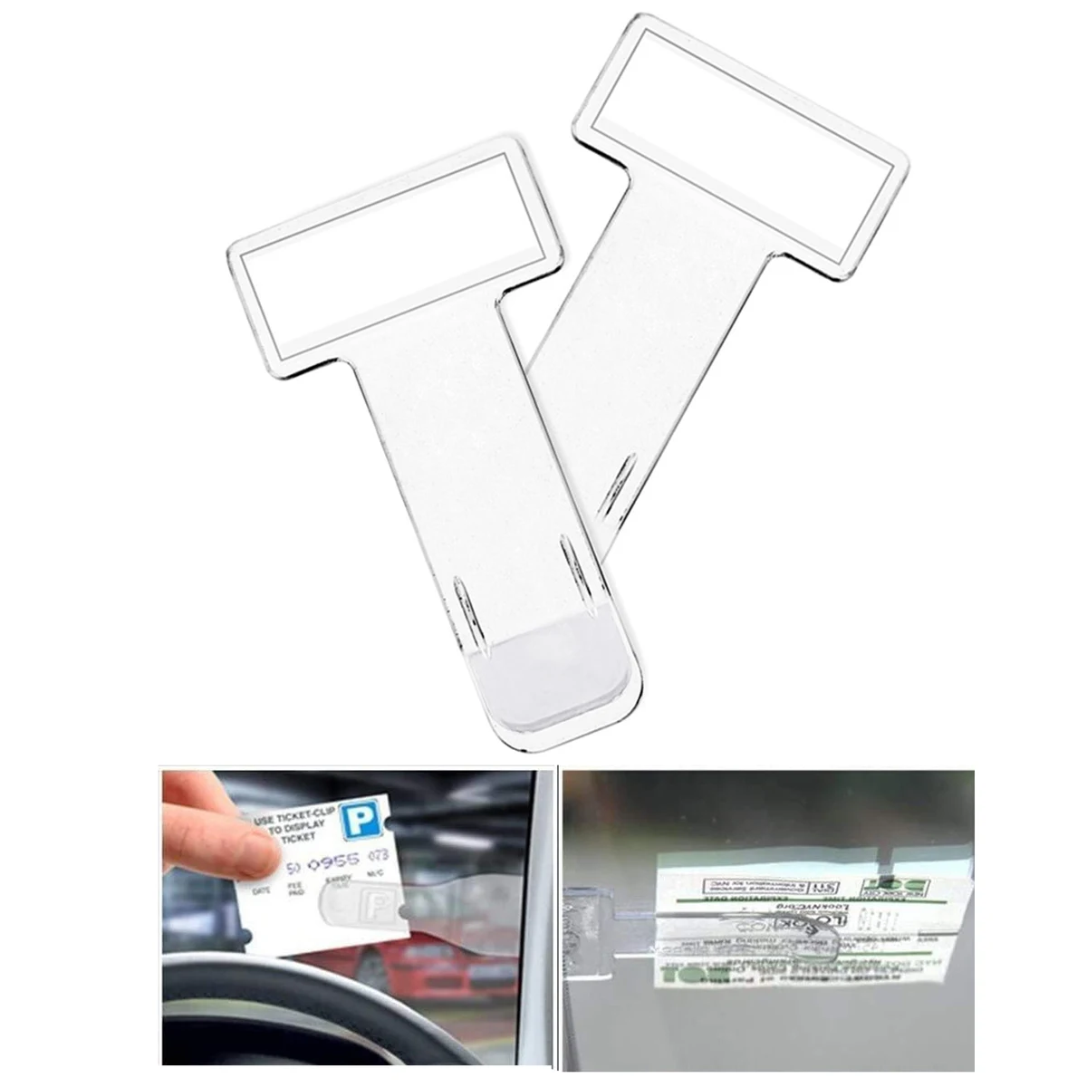 Transparent Invoice Ticket Folder Holder Clip 1