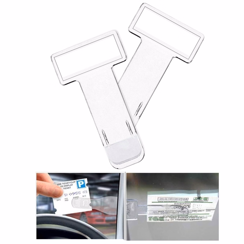 Transparent Invoice Ticket Folder Holder Clip