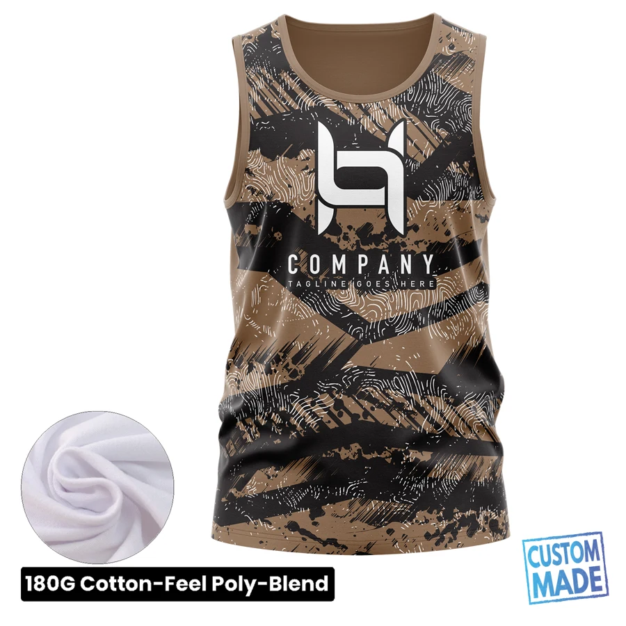 Unisex & Kids' Sublimation Jersey Style Tank Top - 180G 1