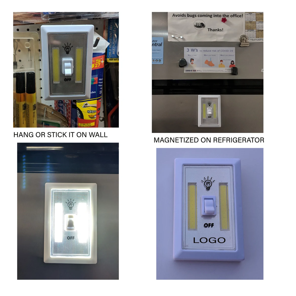 COB LED Light Switch, 200 Lumens 1