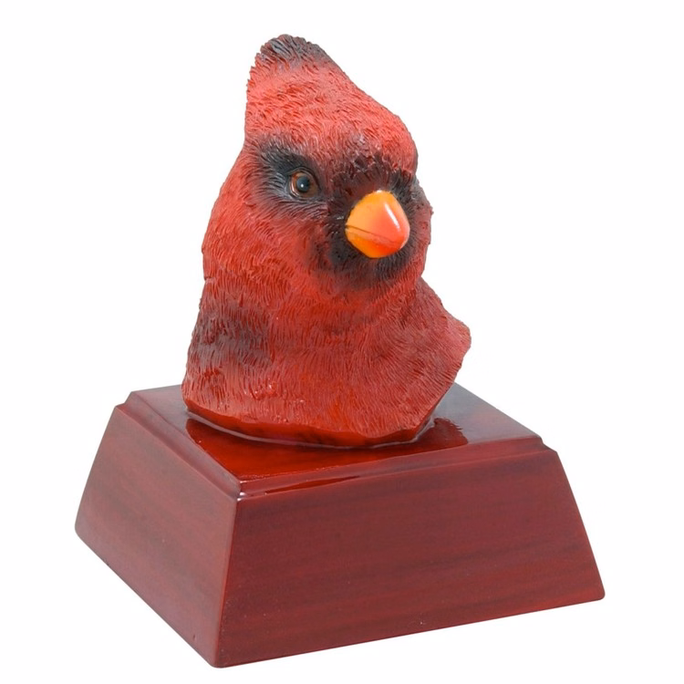 Cardinal Resin Sculpture