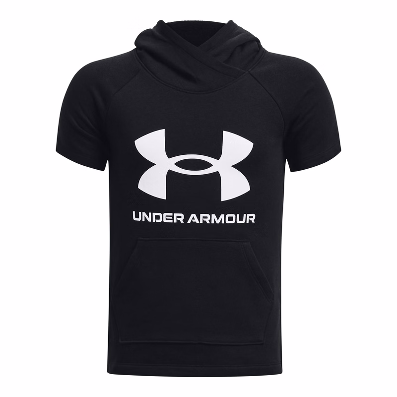 Girls' UA Rival Fleece Short Sleeve Hoodie 
