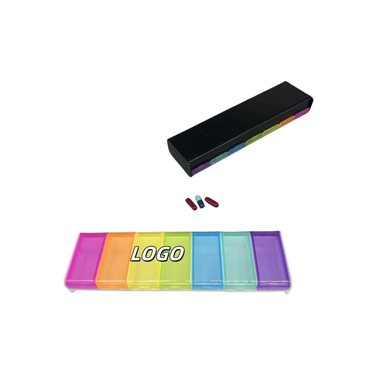 Colorful Portable Moisture Proof Medicine Box 1
