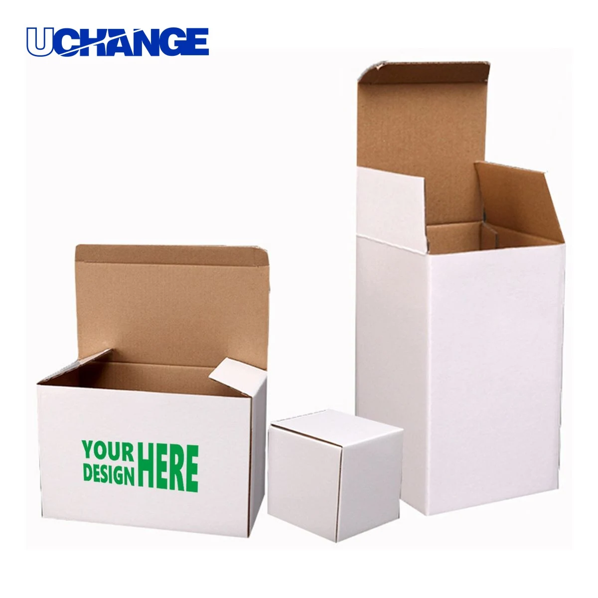 White Corrugated Custom Packaging Shipping Box 1