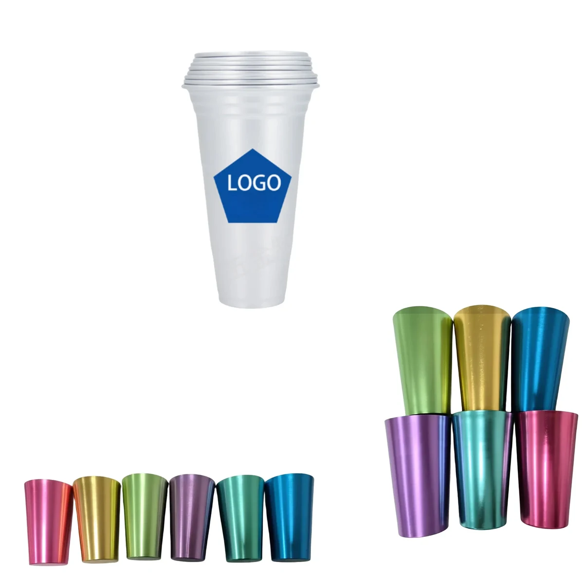 16.9 Oz Custom Logo Aluminum Reusable Stadium Party Beer Cup 1