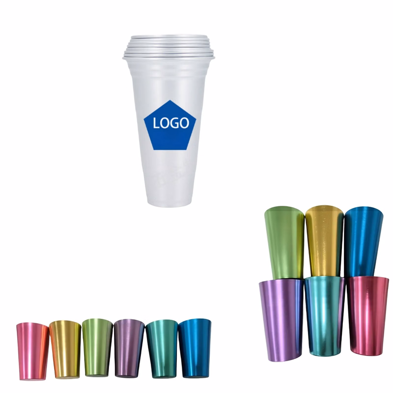 16.9 Oz Custom Logo Aluminum Reusable Stadium Party Beer Cup