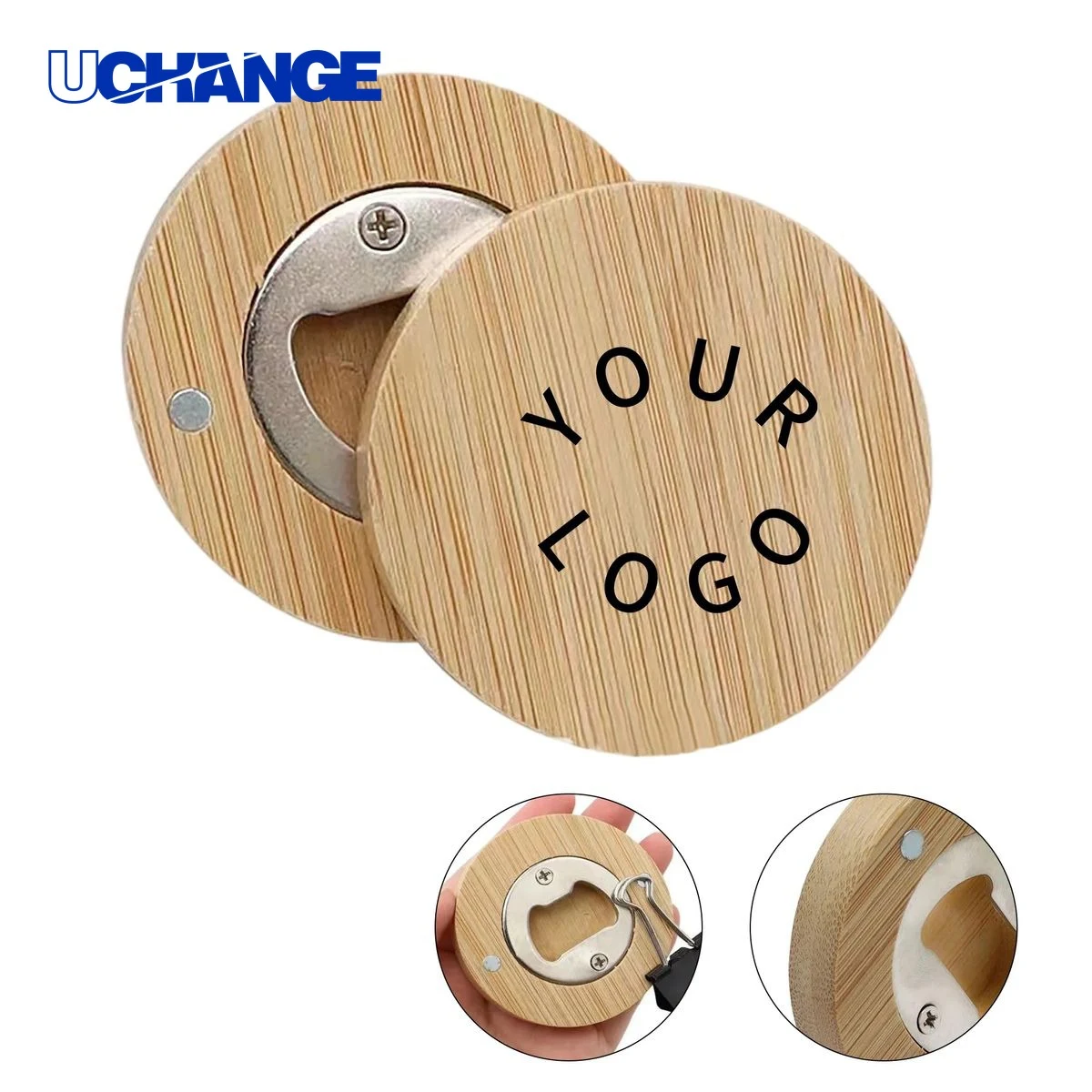 Bamboo Bottle Opener Tool with Magnet Eco Friendly 1