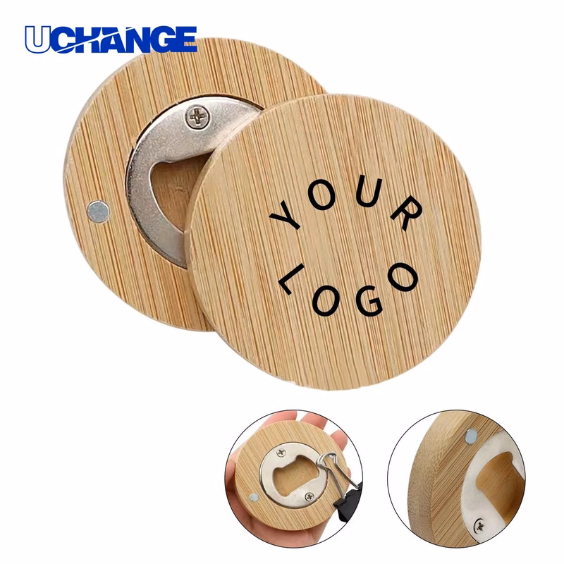 Bamboo Bottle Opener Tool with Magnet Eco Friendly