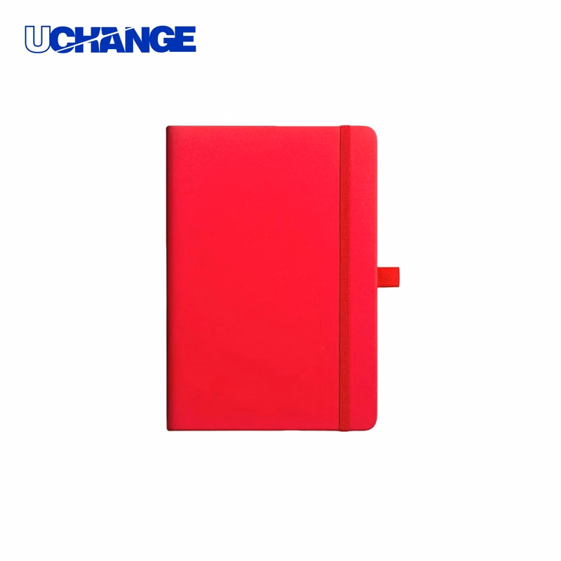 PU Leather A5 Notebook Journal with Elastic Strap and 100 Sheets