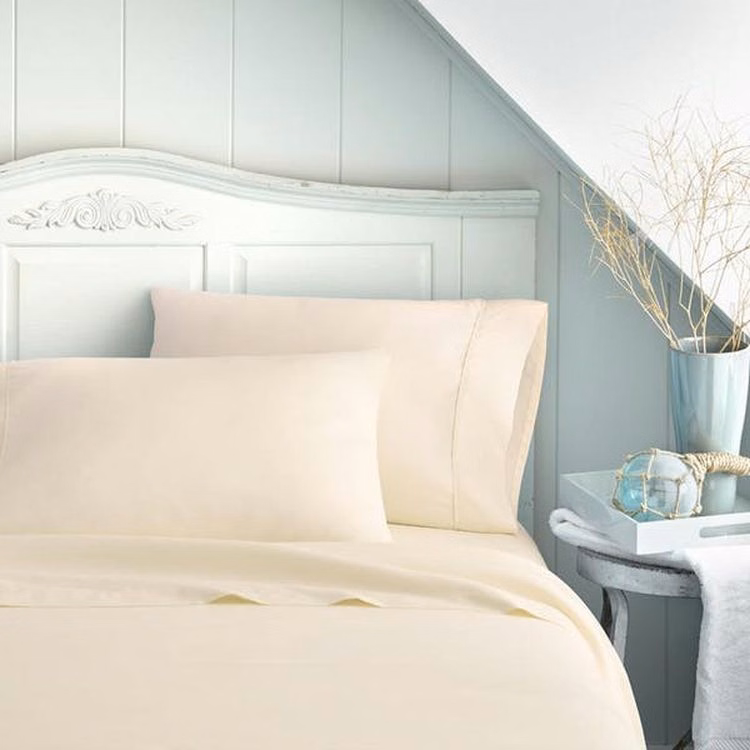Double Brushed Sheet Sets - Ivory Twin 3 Piece