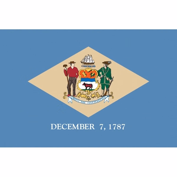 Delaware Official Flag